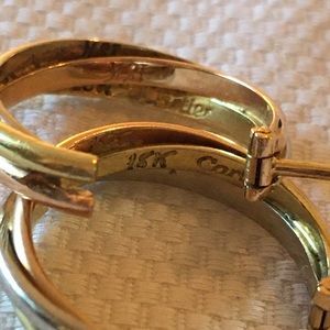 Cartier VTG Trinity Hoop Earrings